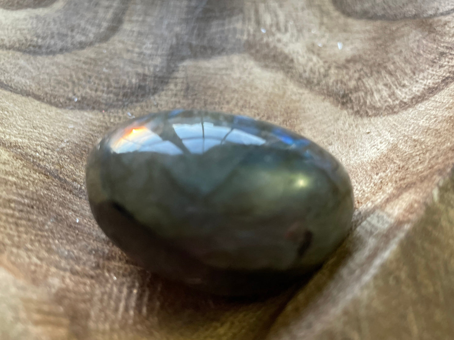 Pretty Labradorite Heart 2.8 ounces With great flash