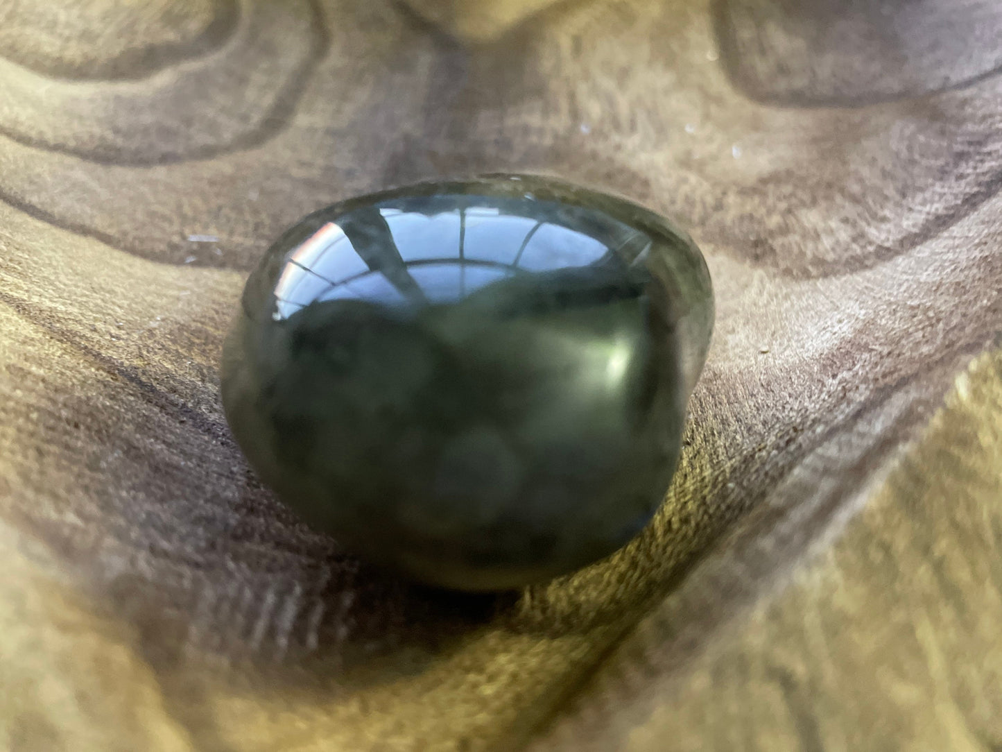 Pretty Labradorite Heart 3.2 ounces With low flash