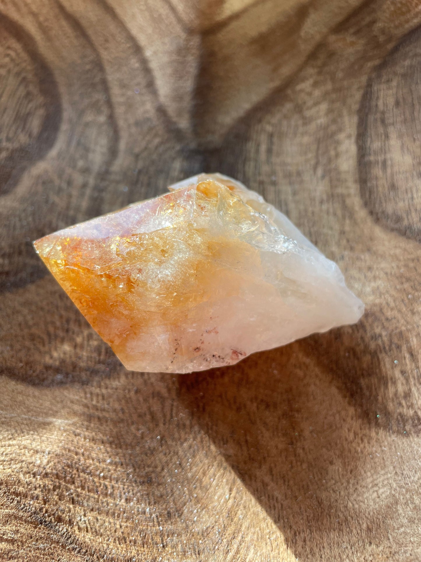 The money stone!! Beautiful citrine point crystal 6.1 ounces