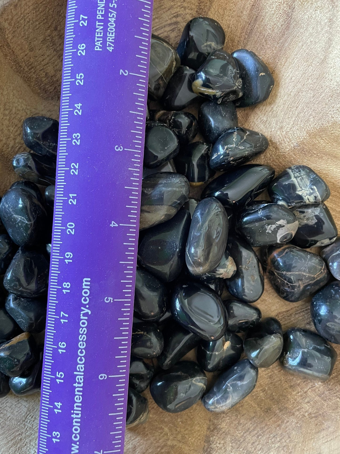 Powerful protective black onyx tumbles large size