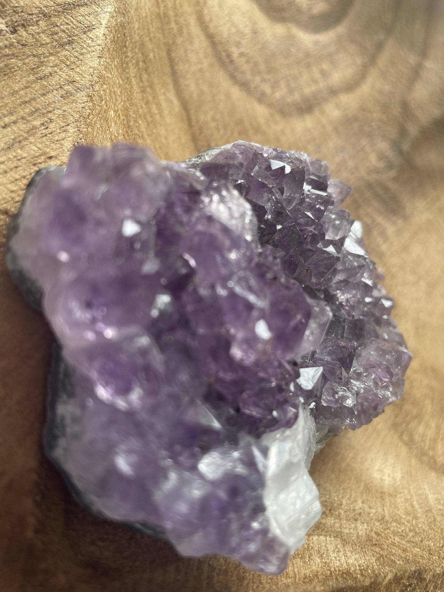 Uruguay amethyst cluster with a bit of Quartz is a perfect gift for any Aquarius or February birthday.
