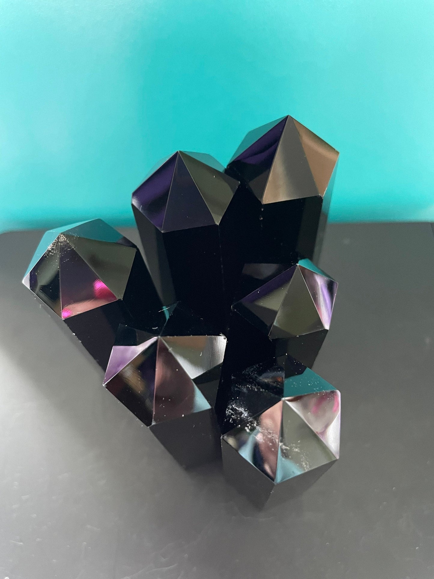 Black obsidian grounding crystals black obsidian point obelisk protection Crystal scrying