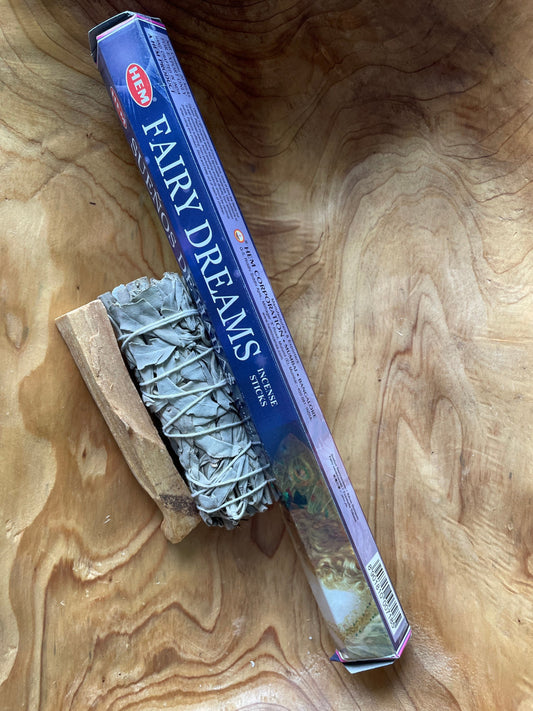 Fairy dreams incense by Hem White sage smudge Palo Santo stick