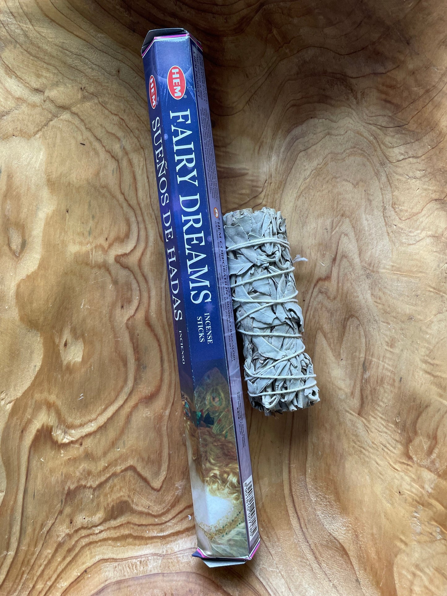 Fairy dreams incense by Hem White sage smudge Palo Santo stick