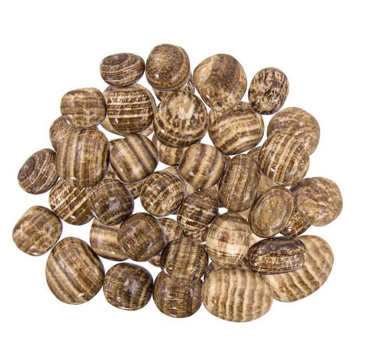 Tumbled aragonite stone crystal