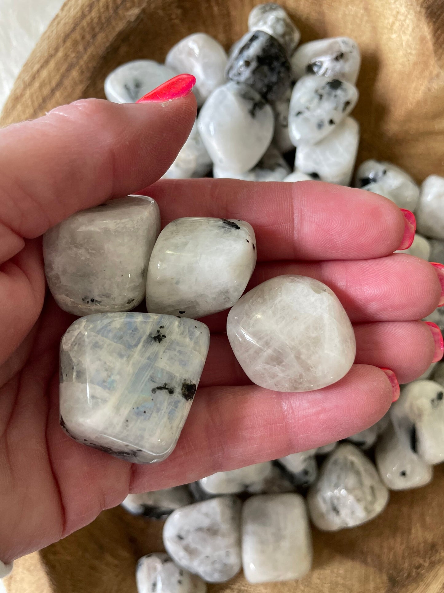 Rainbow moonstone for meditation healing Jewelry making