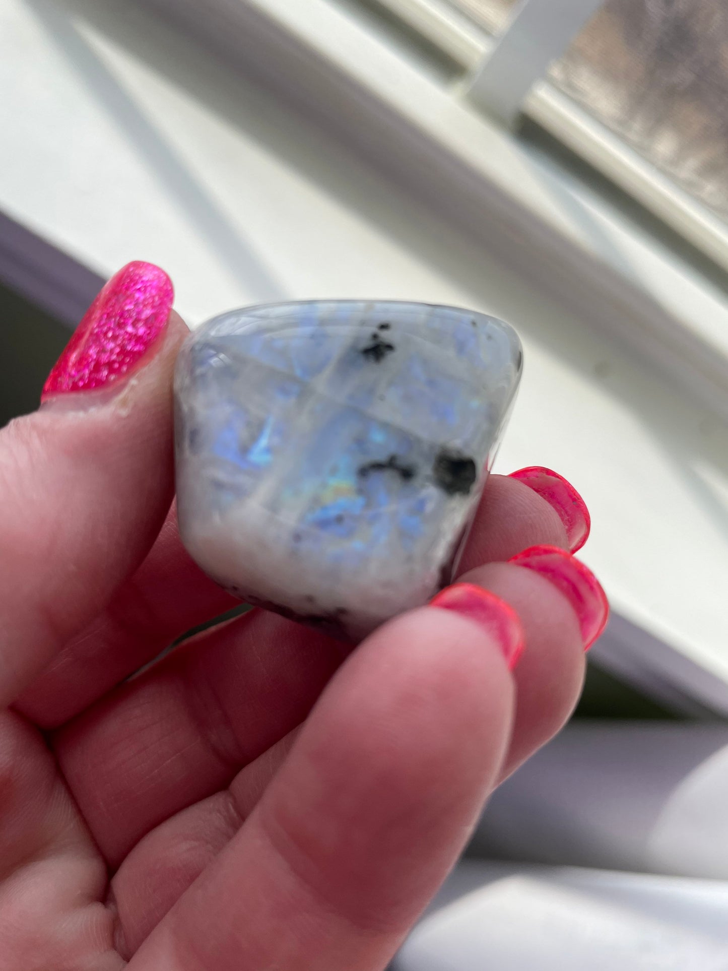 Rainbow moonstone for meditation healing Jewelry making