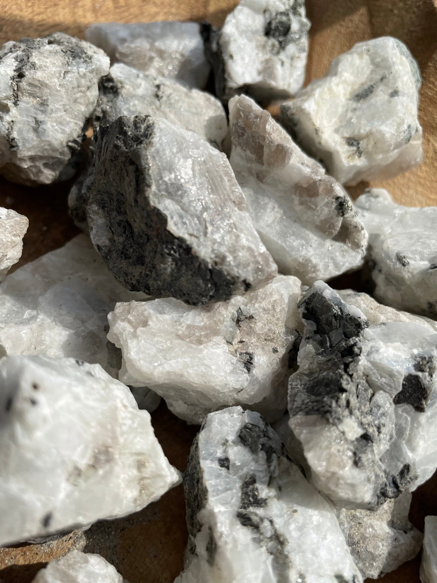 Rainbow moonstone for meditation healing Jewelry making