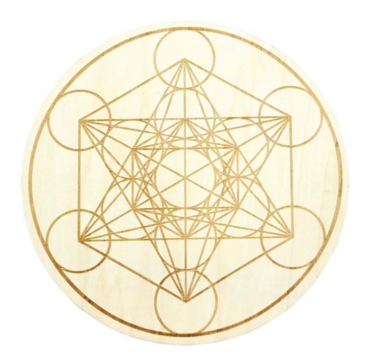Wood Crystal Grid - Metatron 12 inches