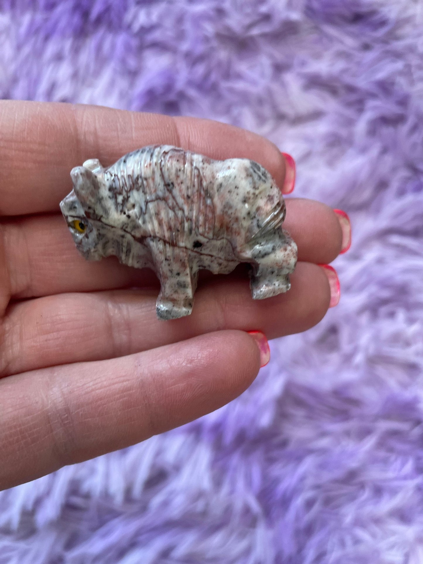 Crystal Spirit Animal Buffalo Dolomite Symbol traditionally represents Strength