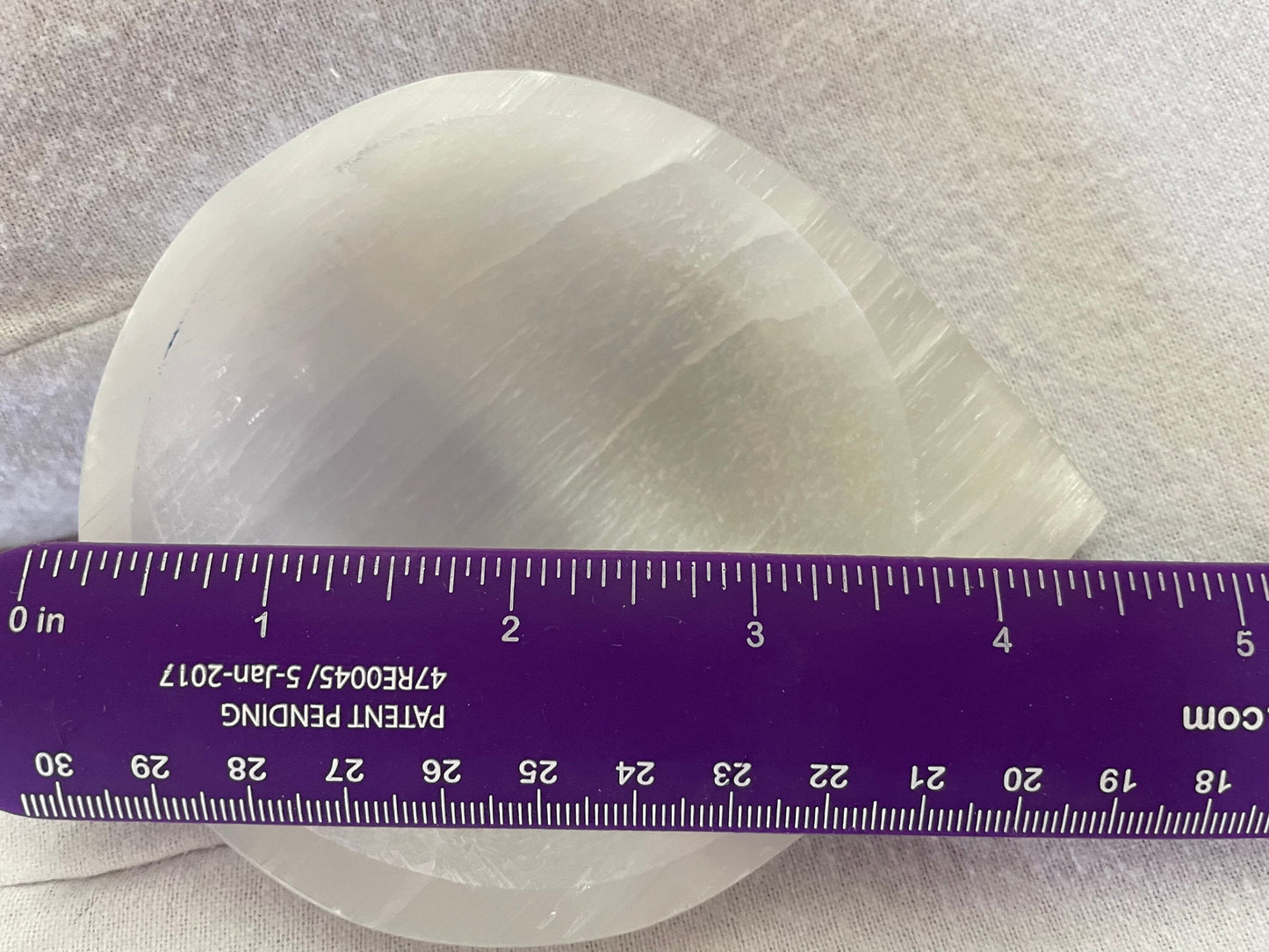 Magnificent Tear drop shaped selenite bowl