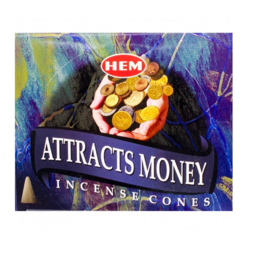 Hem Incense Cones 2 Boxes of 10 cones Attracts Money Awesomely fragrant! total 20 cones