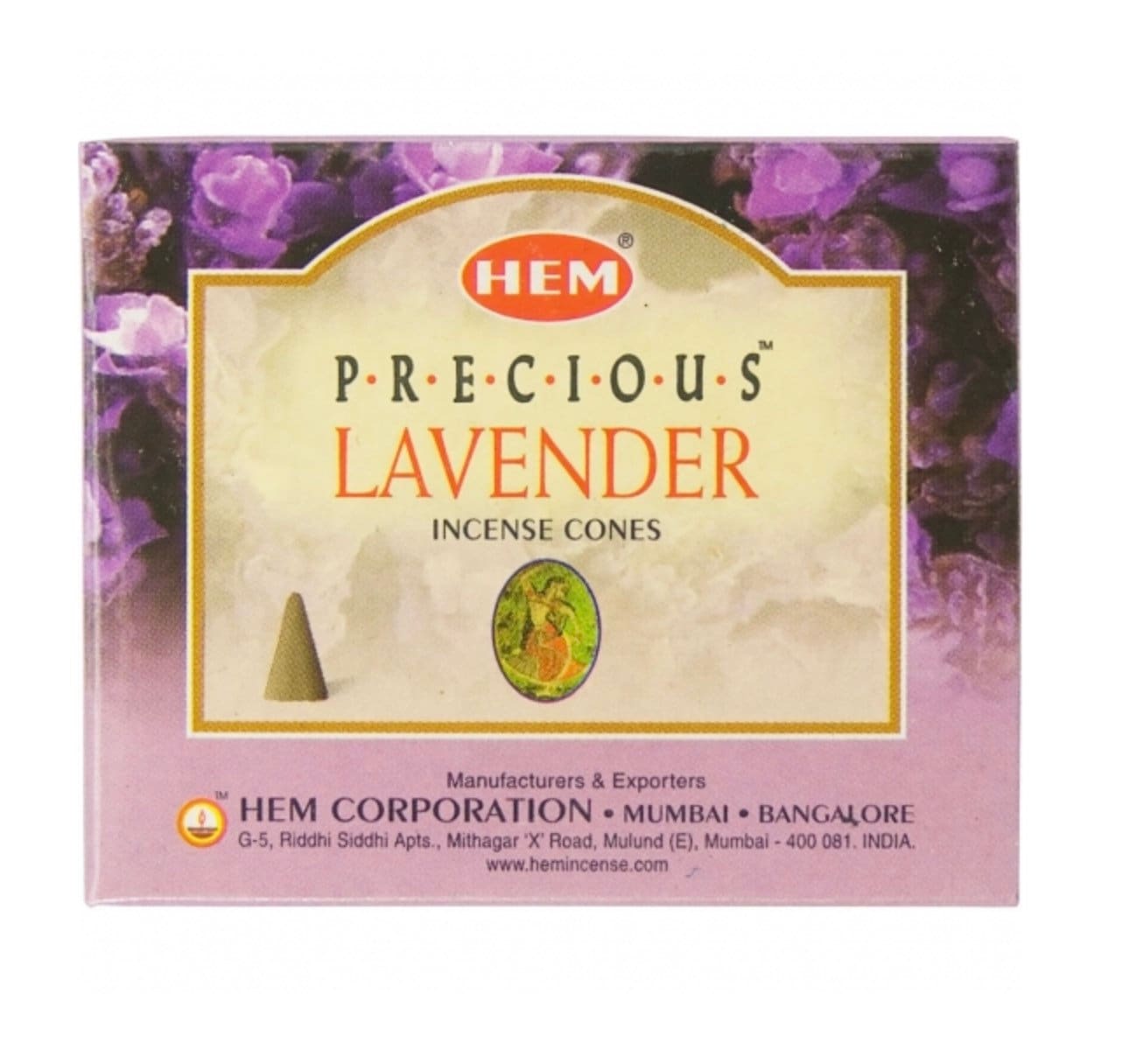 Hem Incense Cones - 2 Boxes 10 cones Precious Lavender total 20 cones