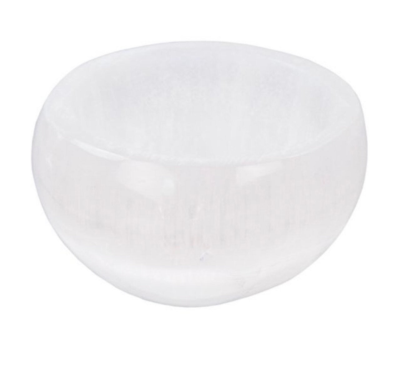 Selenite  Gemstone Carving Small Bowl White Selenite