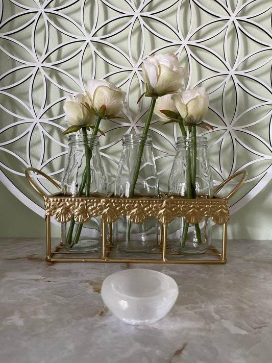 Selenite  Gemstone Carving Small Bowl White Selenite