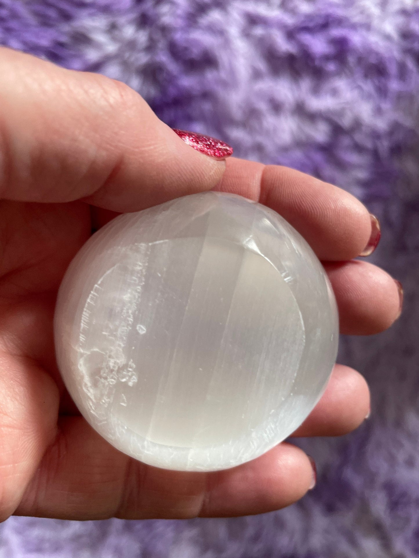 Selenite  Gemstone Carving Small Bowl White Selenite