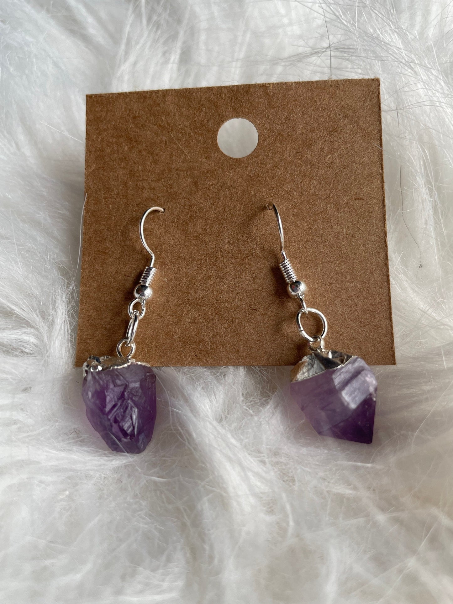 Beautiful Amethyst Dangle Earrings