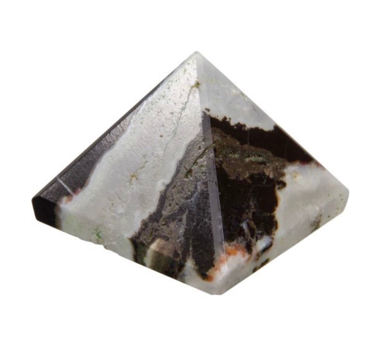 Gemstone Pyramid - Black Sardonyx Absorbs negativity energy and bad influences