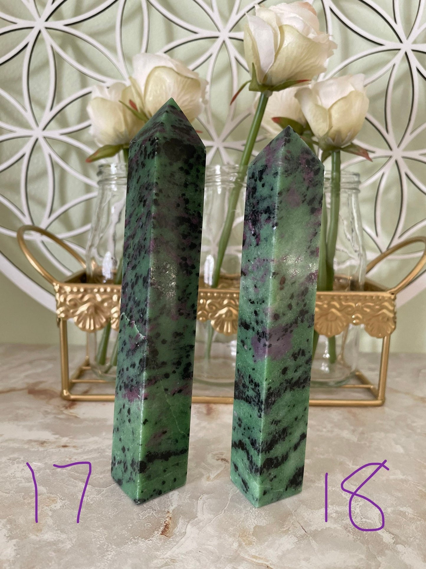 Ruby Zoisite towers