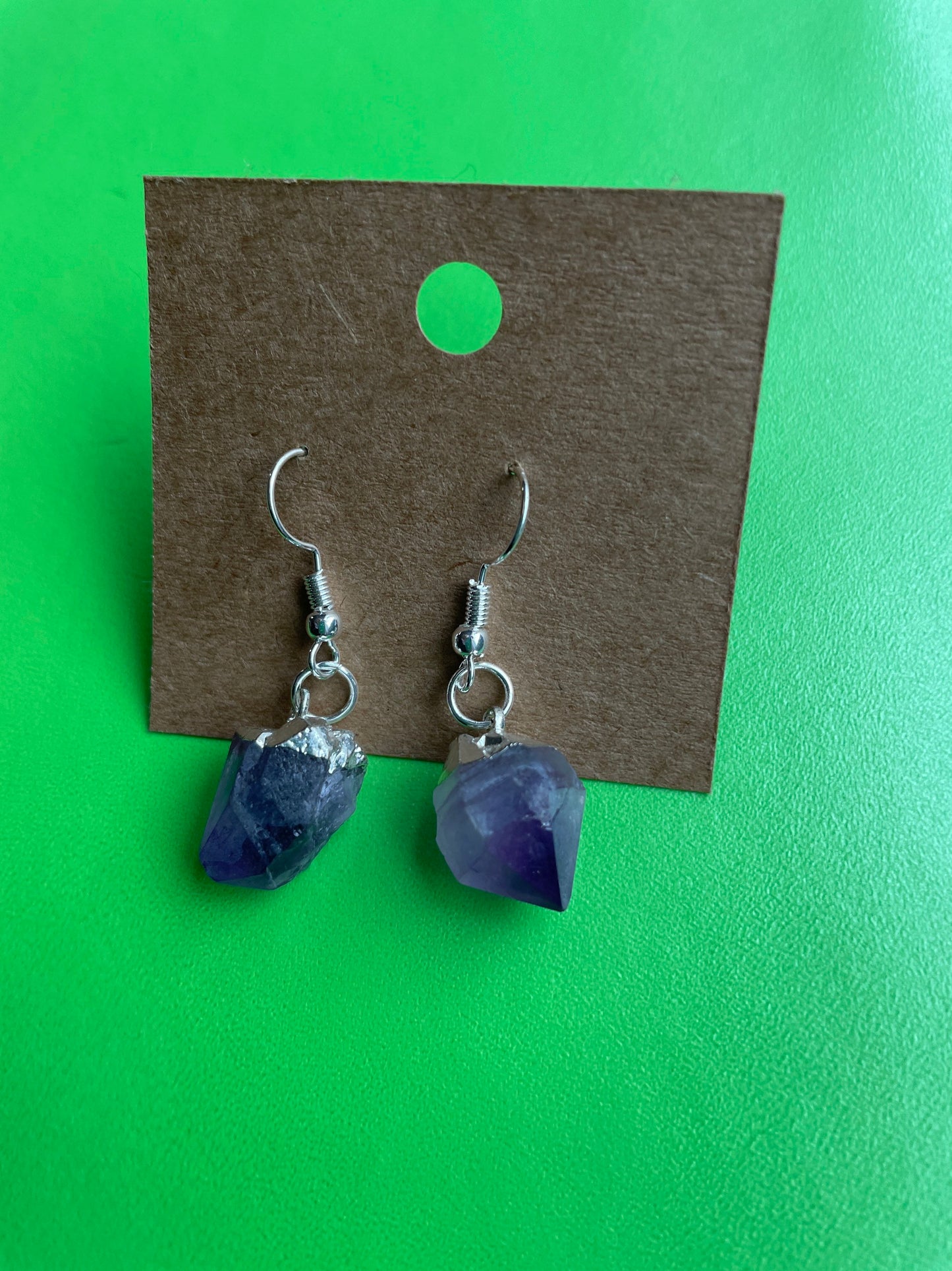 Beautiful Amethyst Dangle Earrings