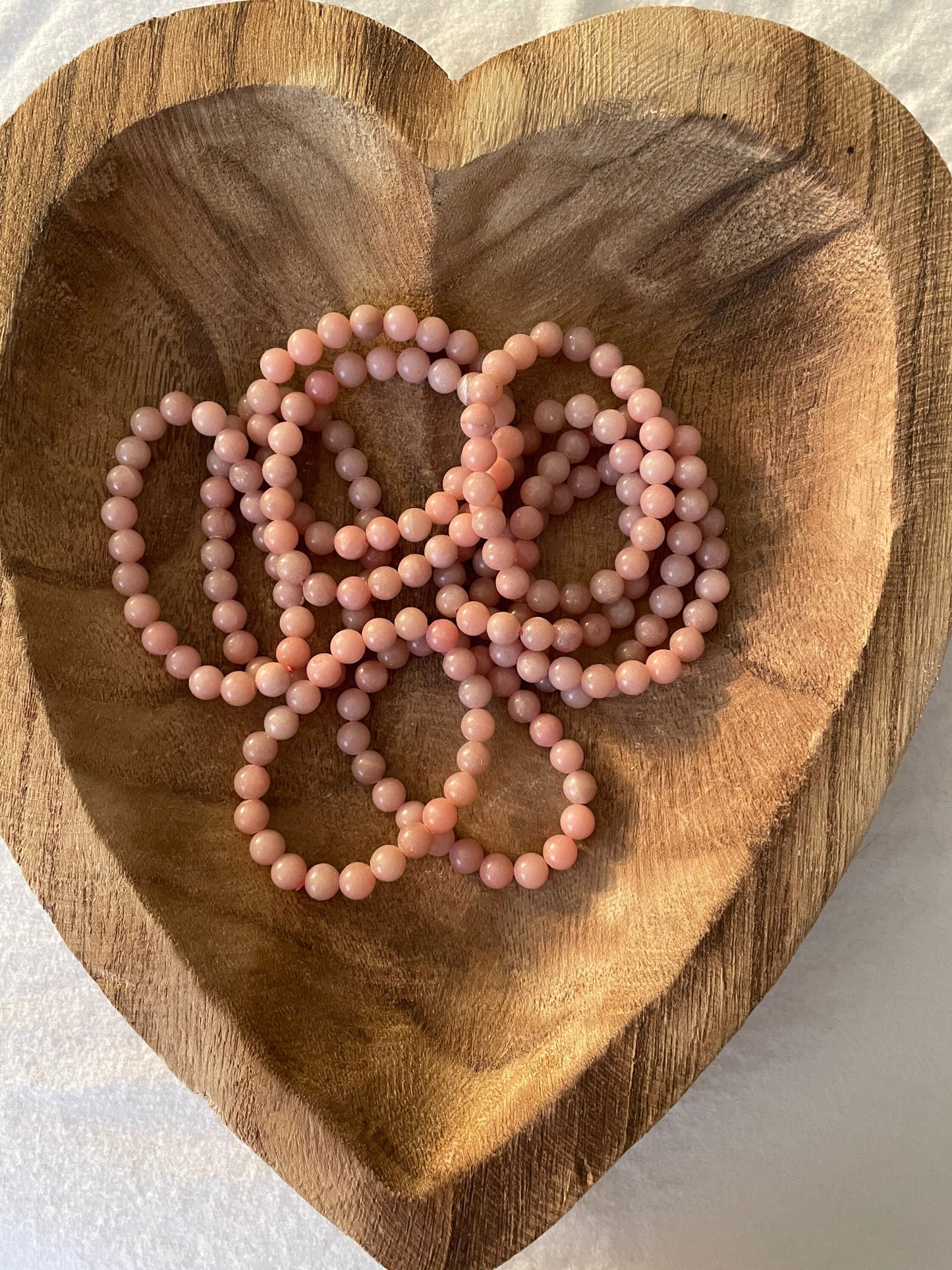 Beautiful Pink Opal 8mm bracelets for love, perfect gift for mom, friends, daughters and pink lovers! One size fits all.