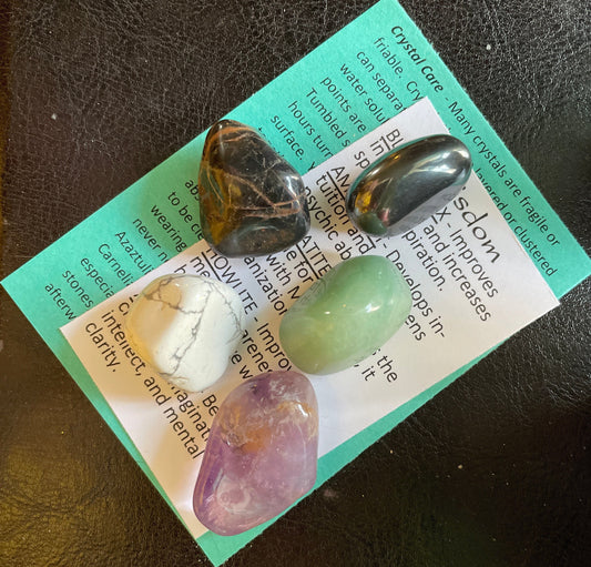 Wisdom Crystal Gift Set Gift for those seeking wisdom insight enlightenment Wisdom Crystals