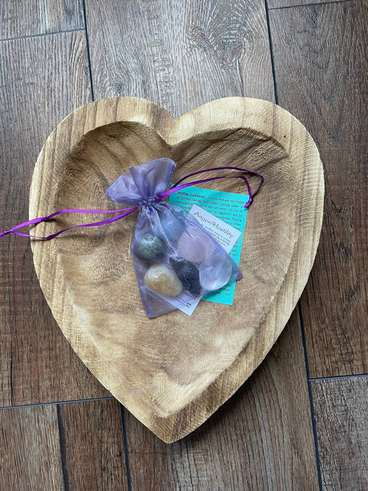 Anger and Hostility crystal set with 6 large stones