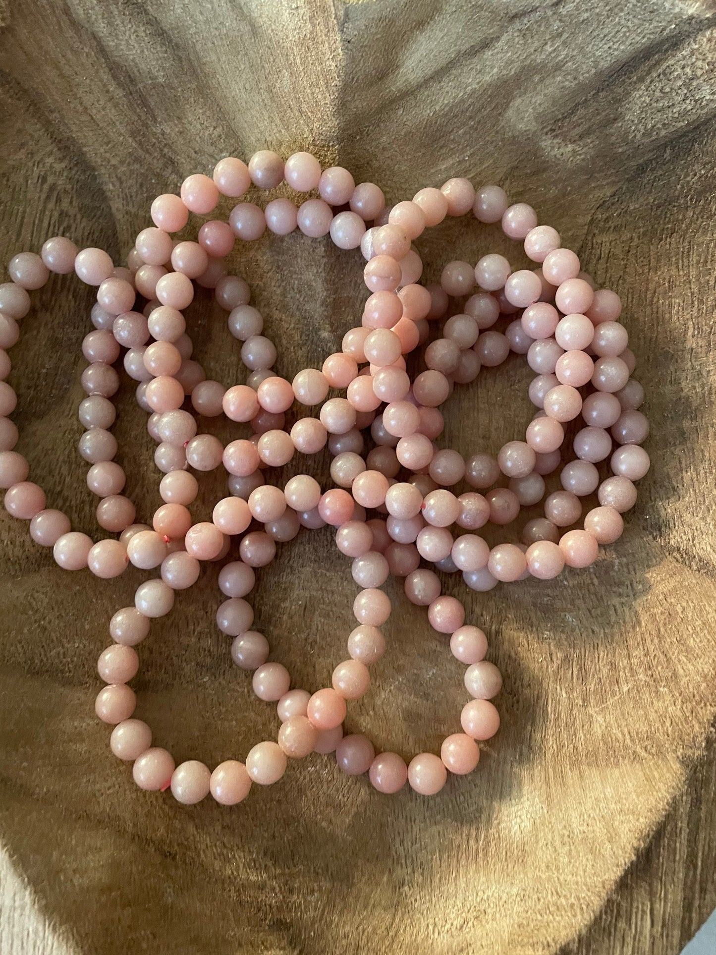 Beautiful Pink Opal 8mm bracelets for love, perfect gift for mom, friends, daughters and pink lovers! One size fits all.