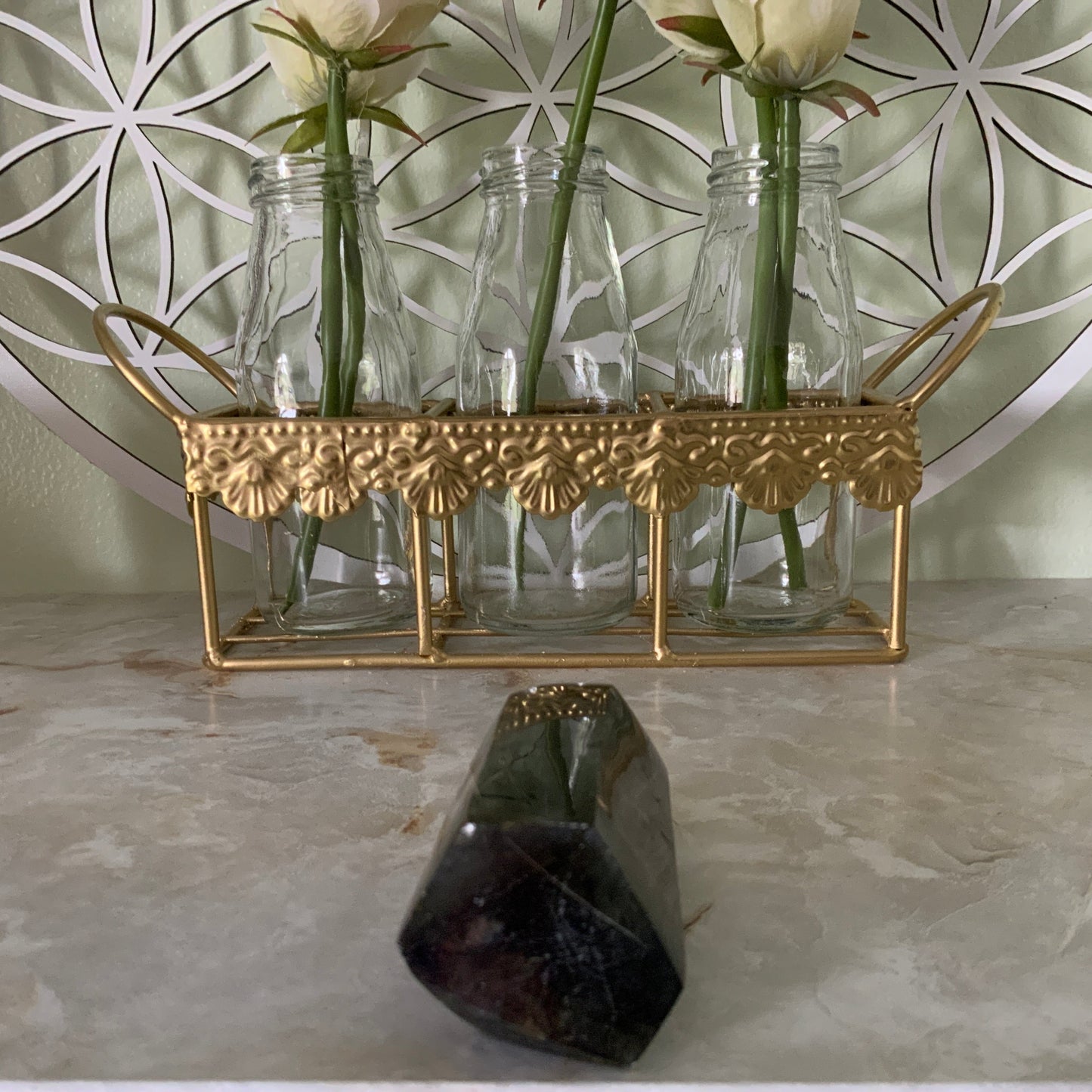 Beautiful labradorite obelisk nearly 6.4 oz