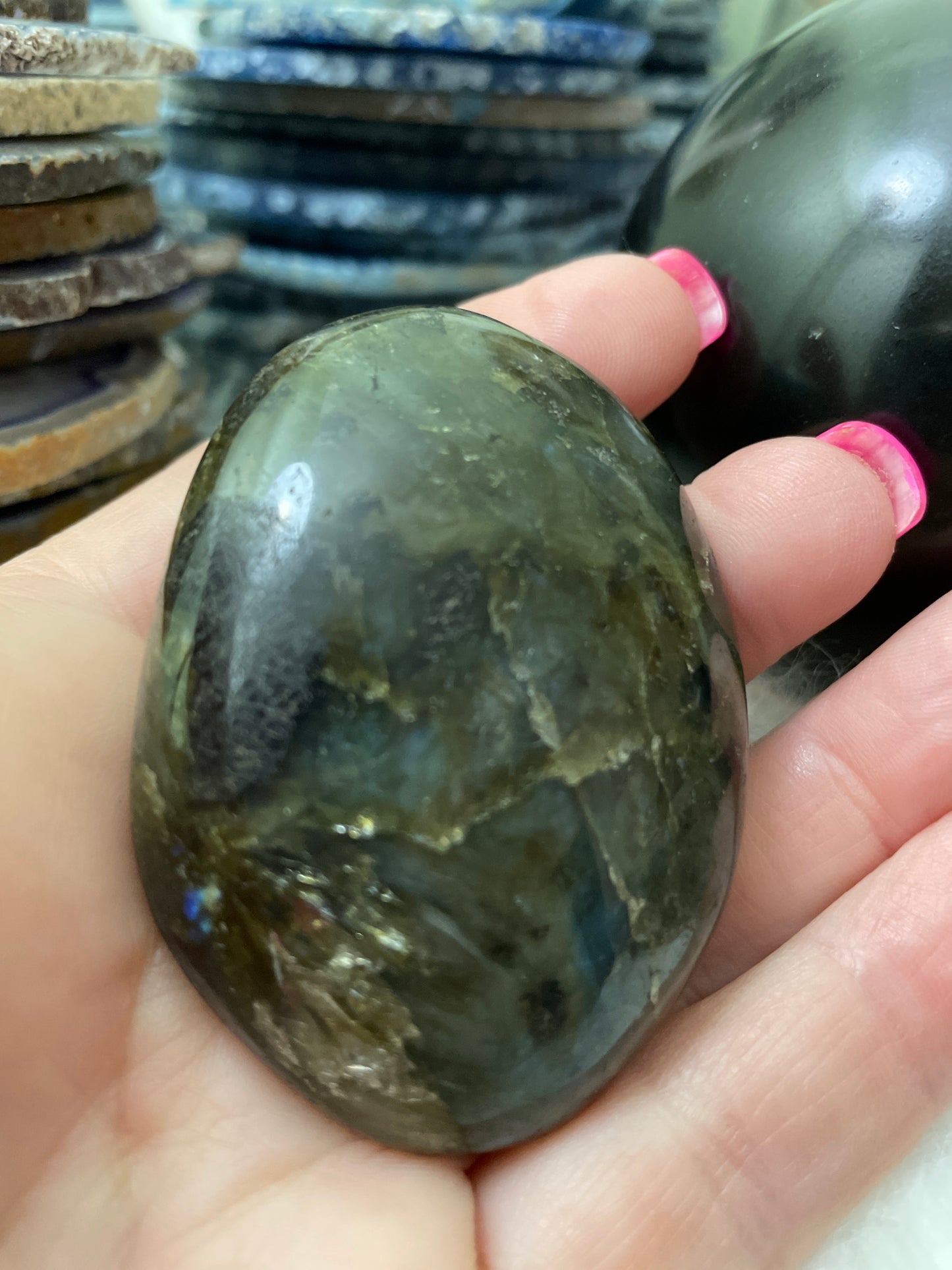 Labradorite Palm Stone