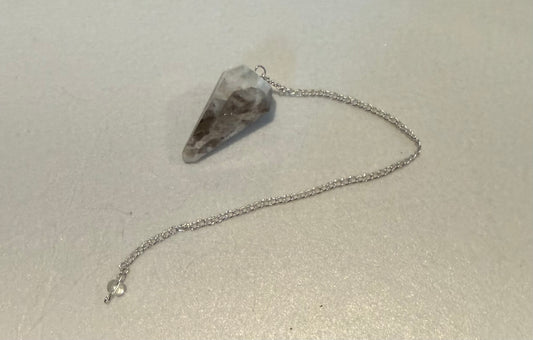 WOW! Rainbow moonstone Pendulum for meditation, dowsing, Reiki etc