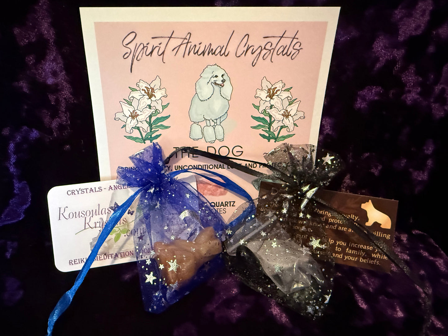 Spirit animal crystal gift set - The Dog