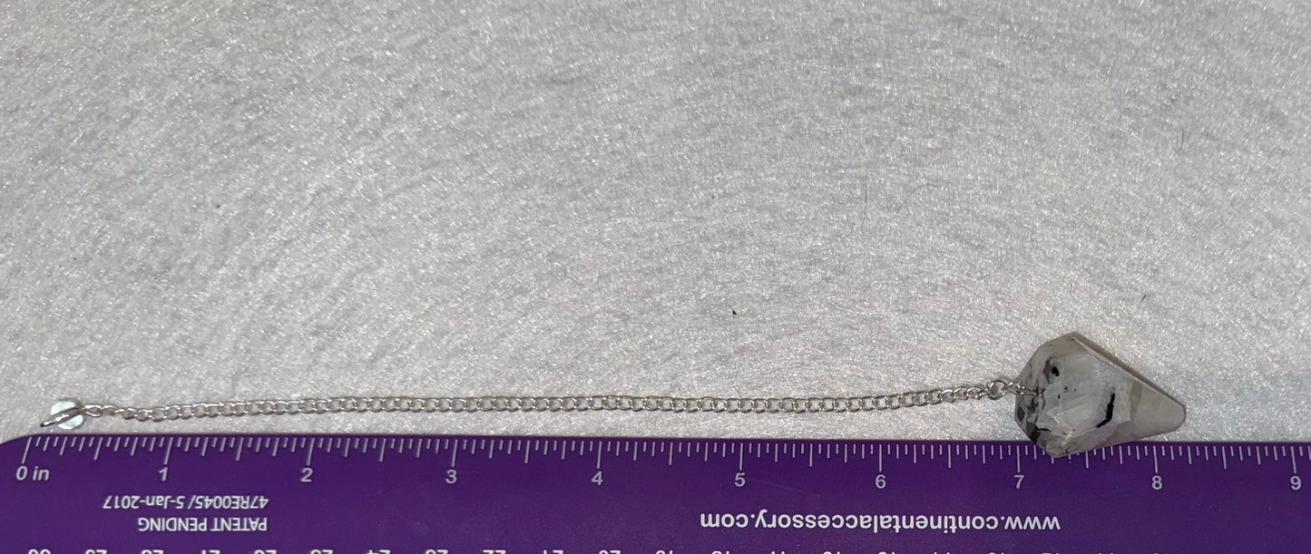 Rainbow moonstone Pendulum for meditation, dowsing, Reiki etc