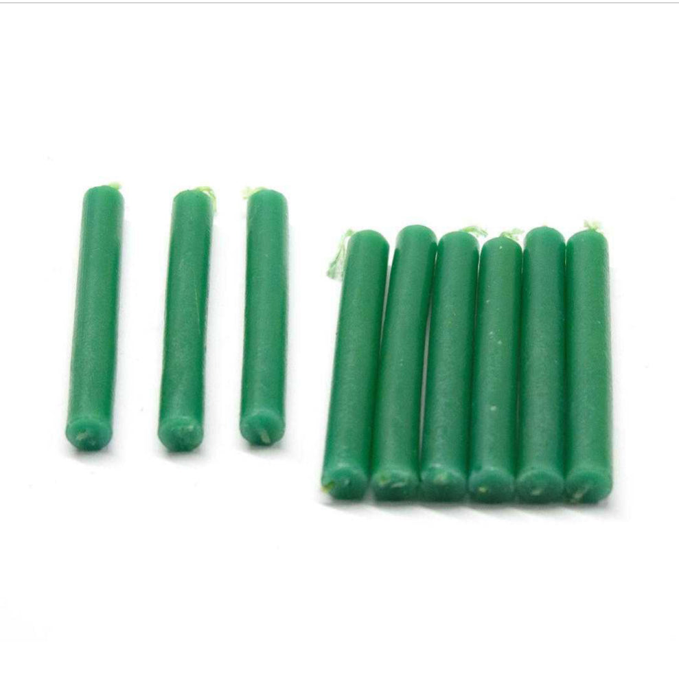 CHIME Set of 20 piece GREEN 4” ritual candles -MINI