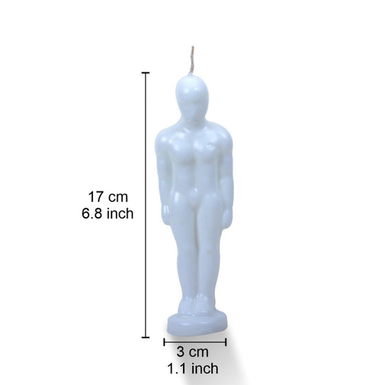 Ritual Candle - White Man - approximately 7”