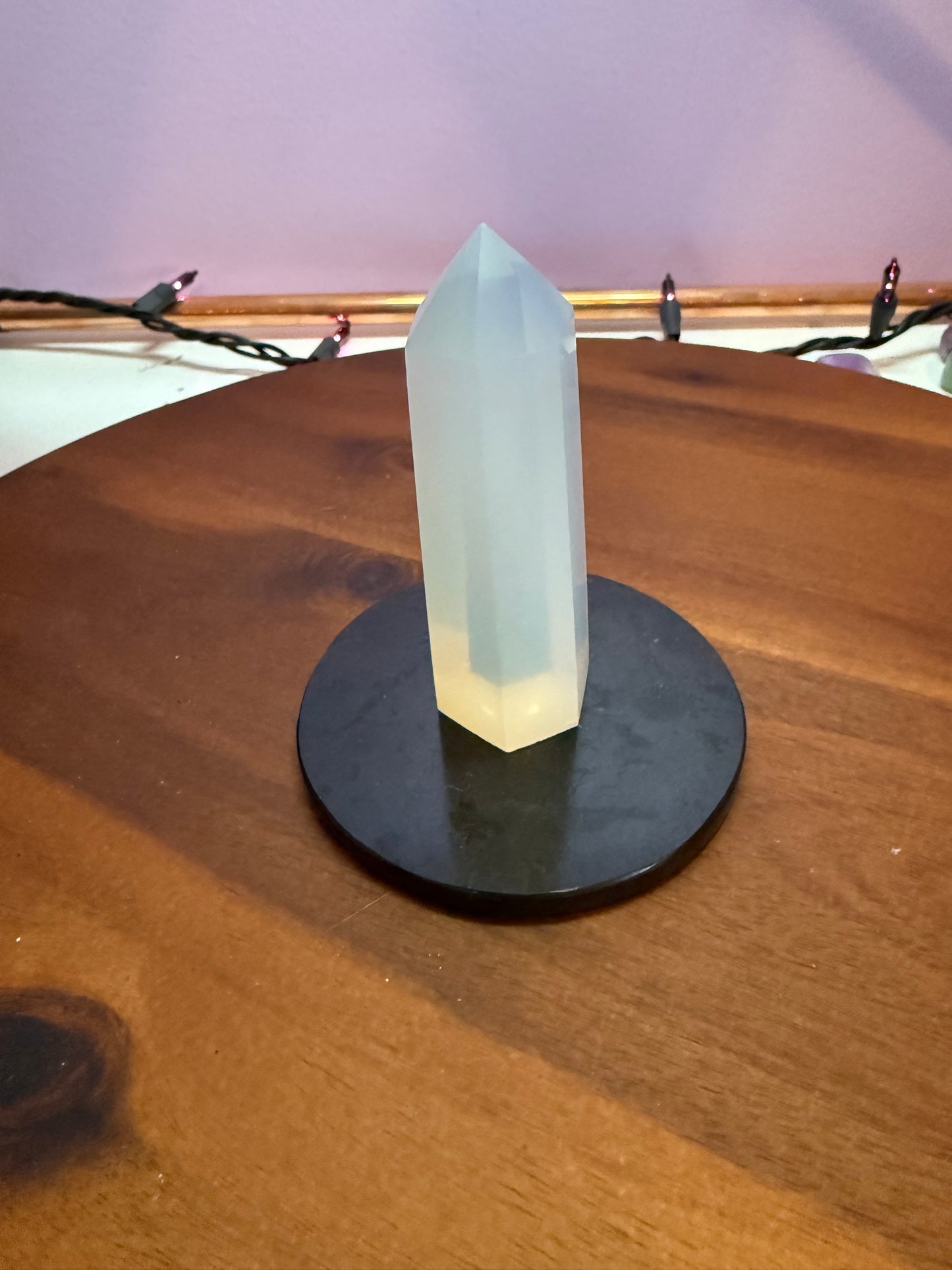 Opalite Polished Point approximately 3 1/8” & 2.7 ounces