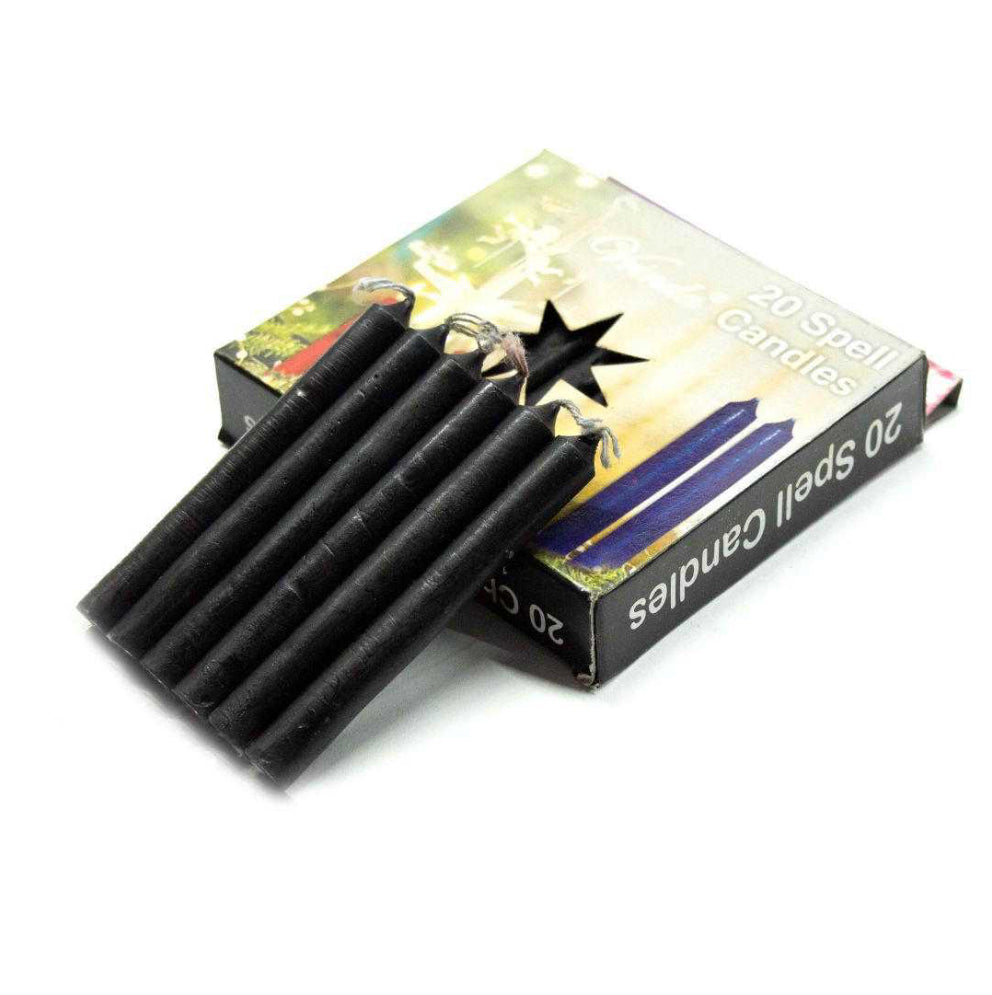CHIME Set of 20 piece BLACK 4” ritual candles