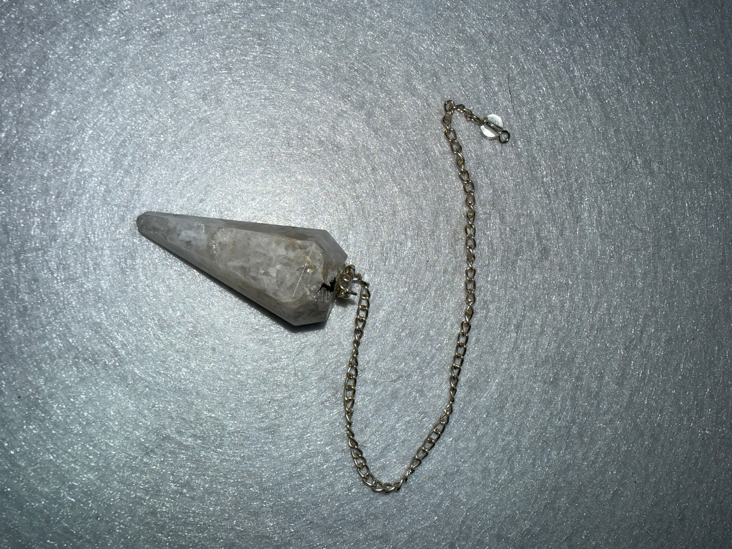 Beautiful Rainbow moonstone Pendulum for meditation, dowsing, Reiki etc