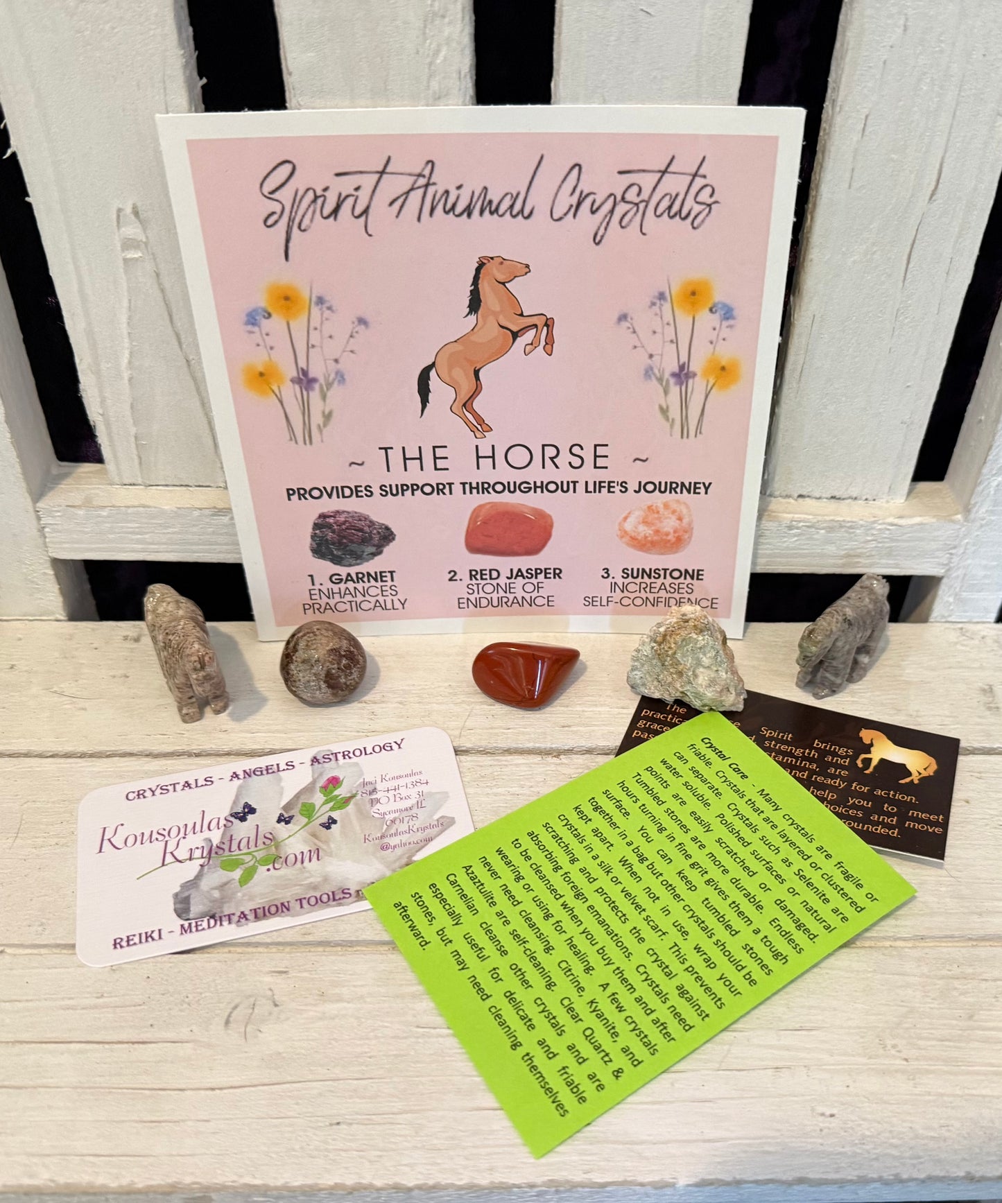 Spirit animal crystal gift set - The Horse