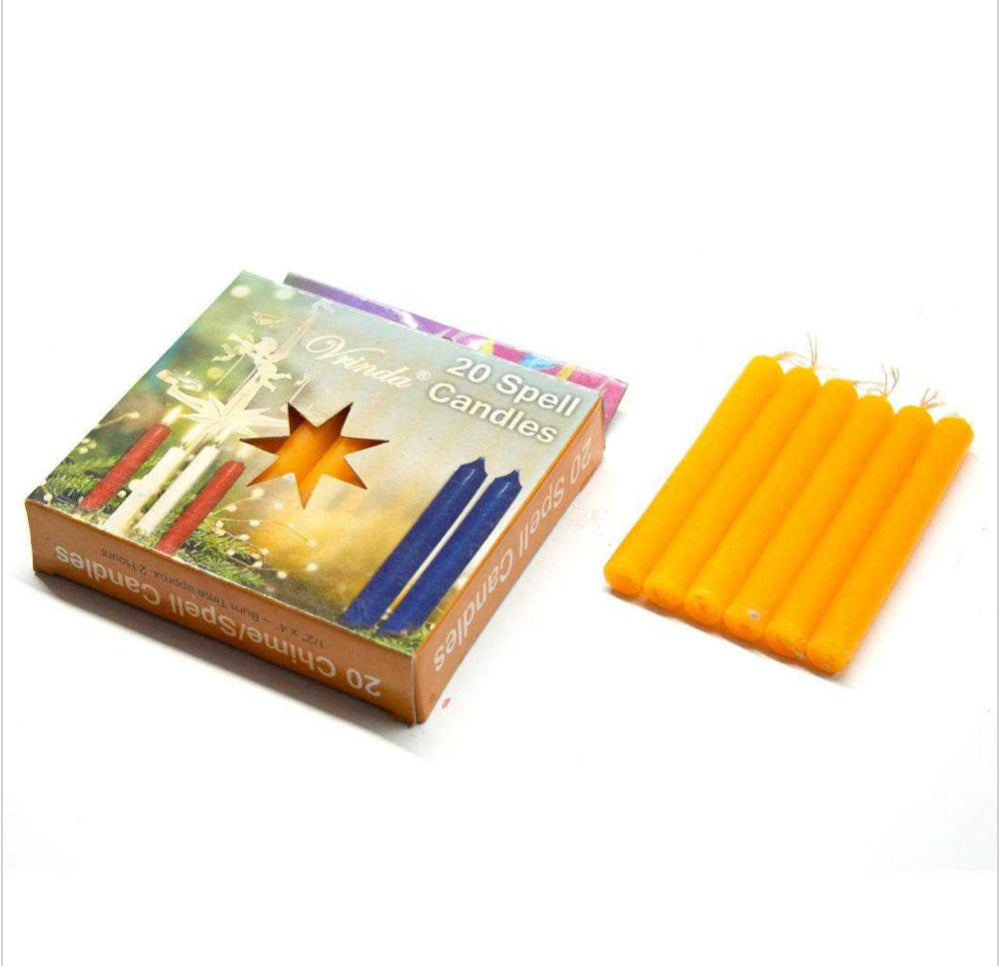 CHIME Set of 20 piece ORANGE 4” ritual candles -MINI