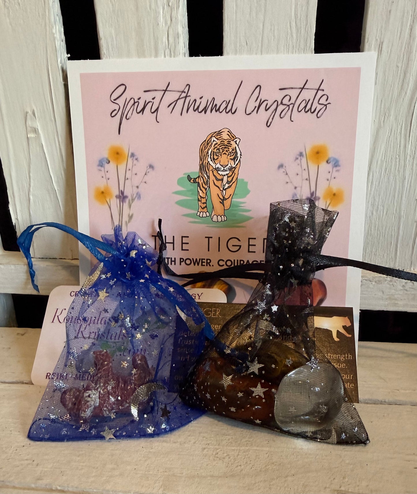 Spirit animal crystal gift set - The Tiger