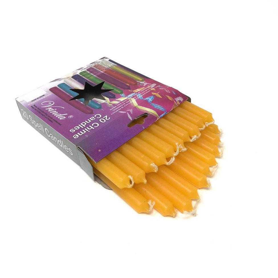 CHIME Set of 20 piece ORANGE 4” ritual candles -MINI