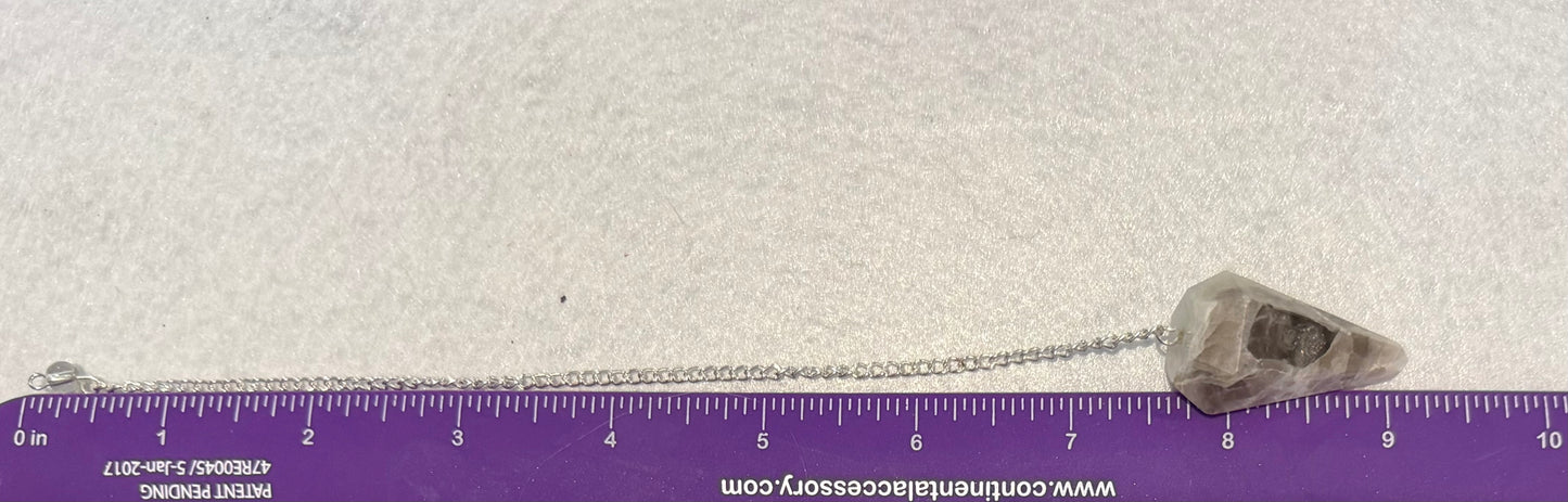 WOW! Rainbow moonstone Pendulum for meditation, dowsing, Reiki etc