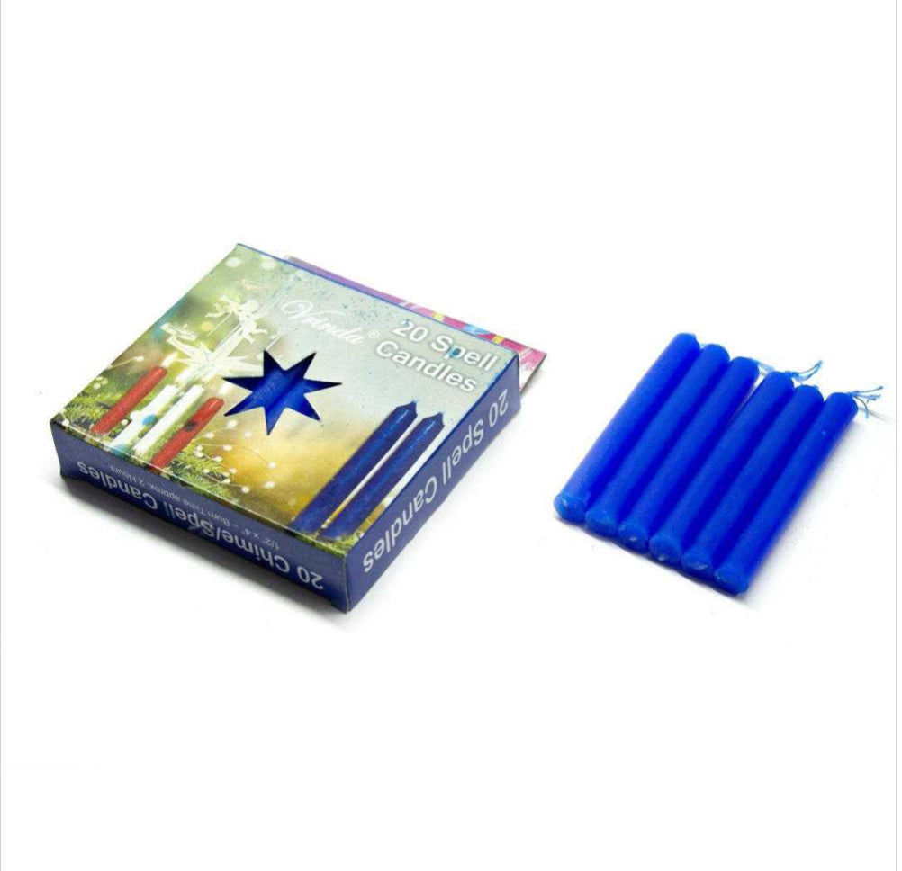 CHIME Set of 20 piece BLUE 4” ritual candles