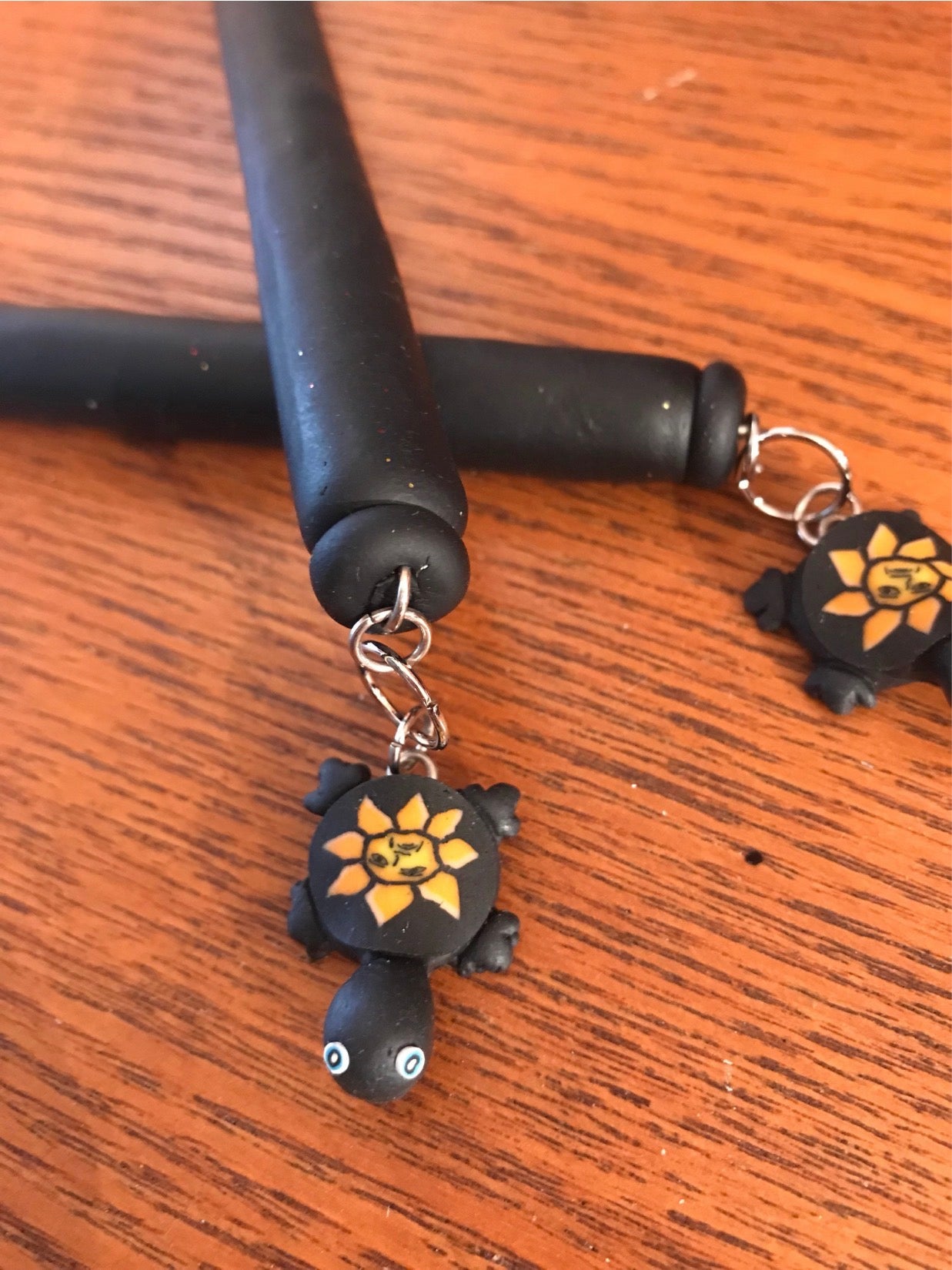 Inkcantations!! Black Turtle refillable polymer clay pens.