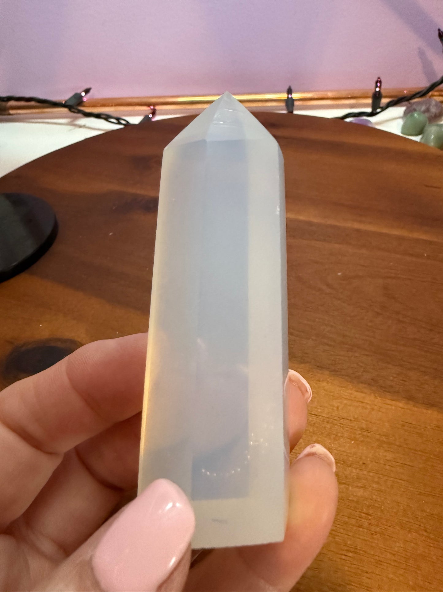 Opalite Polished Point approximately 3 1/8” & 2.7 ounces