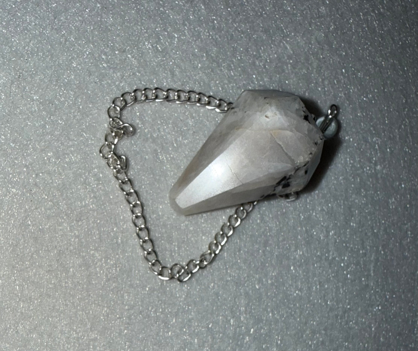 Rainbow moonstone Pendulum for meditation, dowsing, Reiki etc