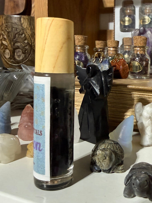 Sacred Grounding Oil – Black Tourmaline Infused Protection & Stability Blend