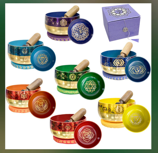 Chakra Singing Bowl Set of 7 - Printed Package