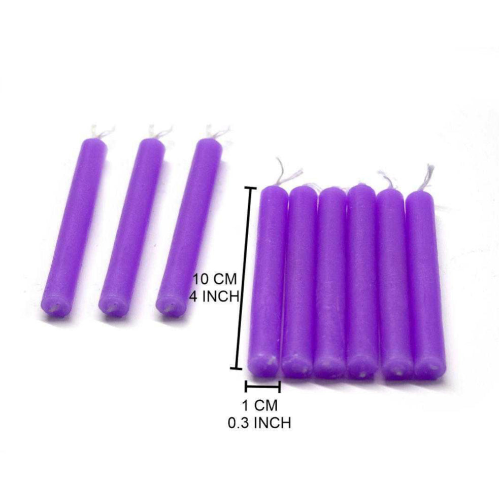 CHIME Set of 20 piece PURPLE 4” ritual candles -MINI